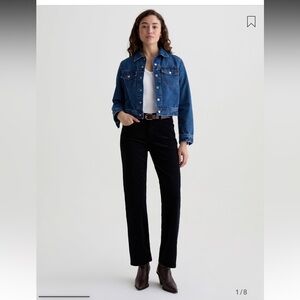 AG Adriano Goldschmied Brinley Black Mid-RideStraight Leg Corduroy - Size 31